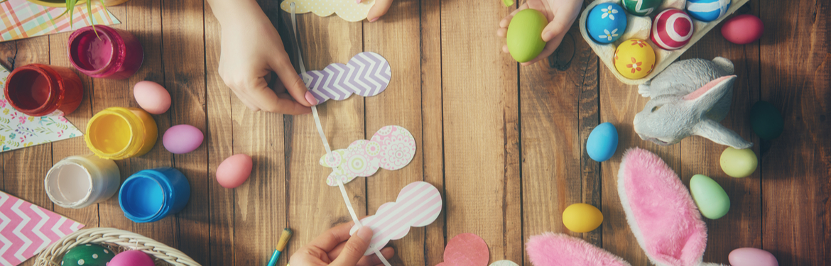 Colourful Easter craft projects.