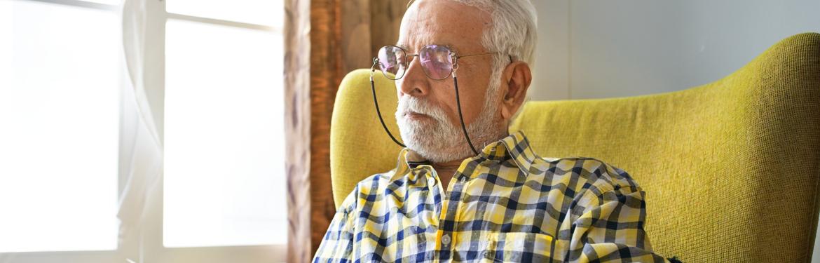 A man reading a book.